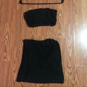 Cut out bandeau bodycon dress